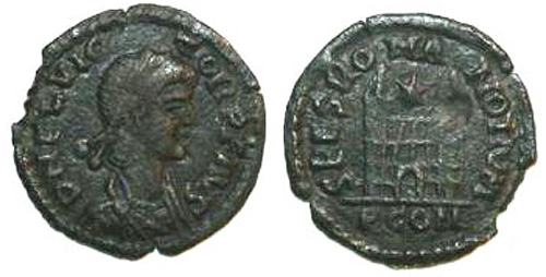 flavius victor roman coin ae4